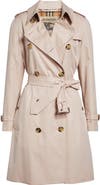 Burberry Kensington Water Resistant Tropical Gabardine Trench Coat