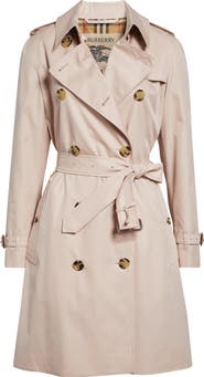 Burberry Kensington Water Resistant Tropical Gabardine Trench Coat