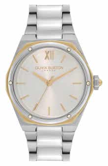 Olivia Burton Sports Luxe Hexa Bracelet Watch, 33mm
