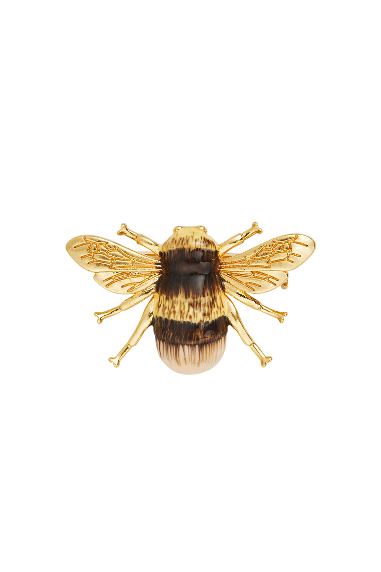 Honey Bee Brooch, Main, color, Gold