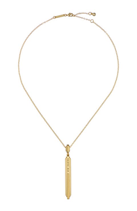 Devina Deco Groove Pendant Necklace