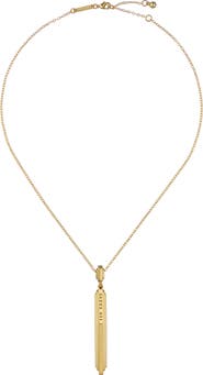 Ted Baker Devina Deco Groove Pendant Necklace
