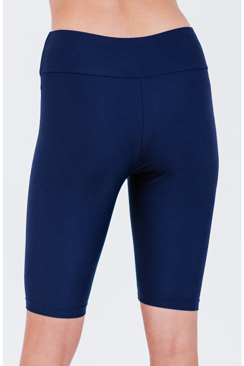 Long Bike Swim Shorts, Alternate, color, Navy