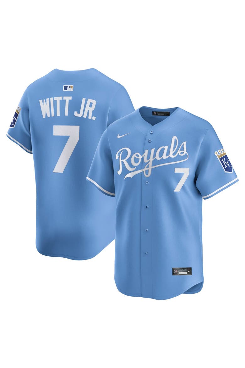 Men's Nike Bobby Witt Jr. Light Blue Kansas City Royals Alternate Limited Player Jersey, Main, color, Light Blue