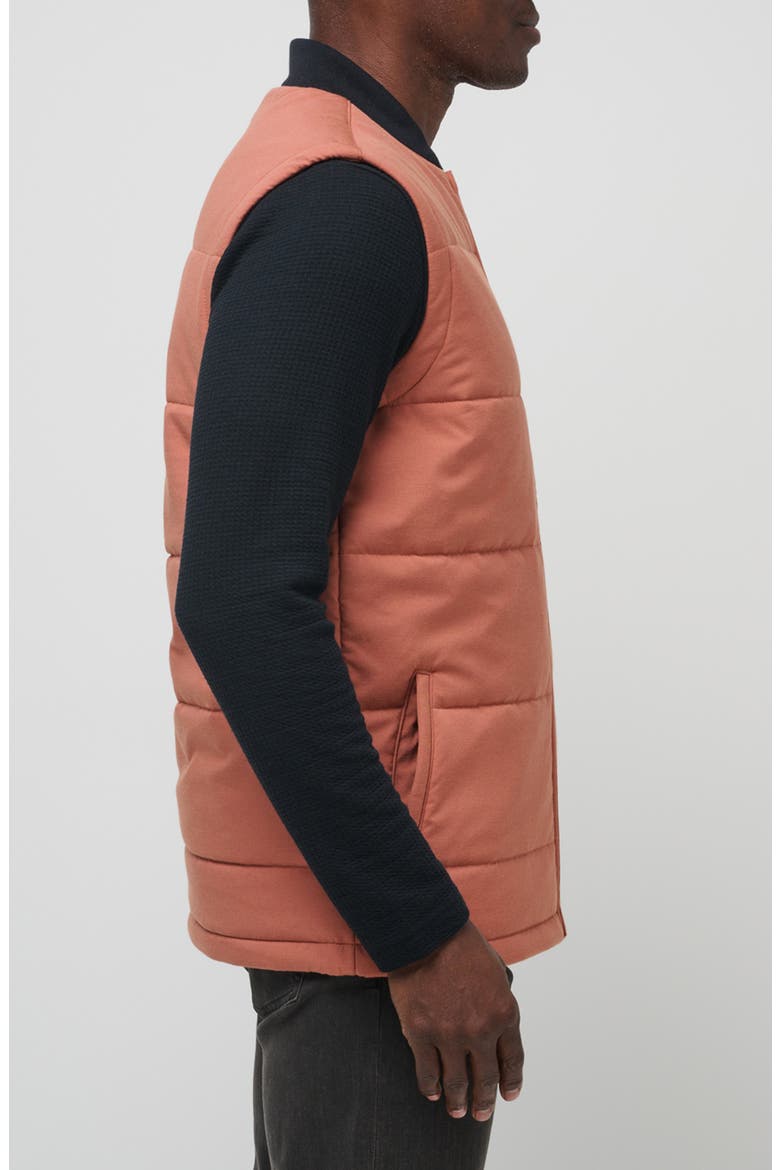 Climate Drop Quilted Vest, Alternate, color, HEATHER COPPER