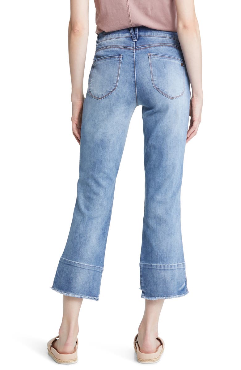 Wit & Wisdom 'Ab'Solution Fray Hem Kick Flare Jeans, Alternate, color,