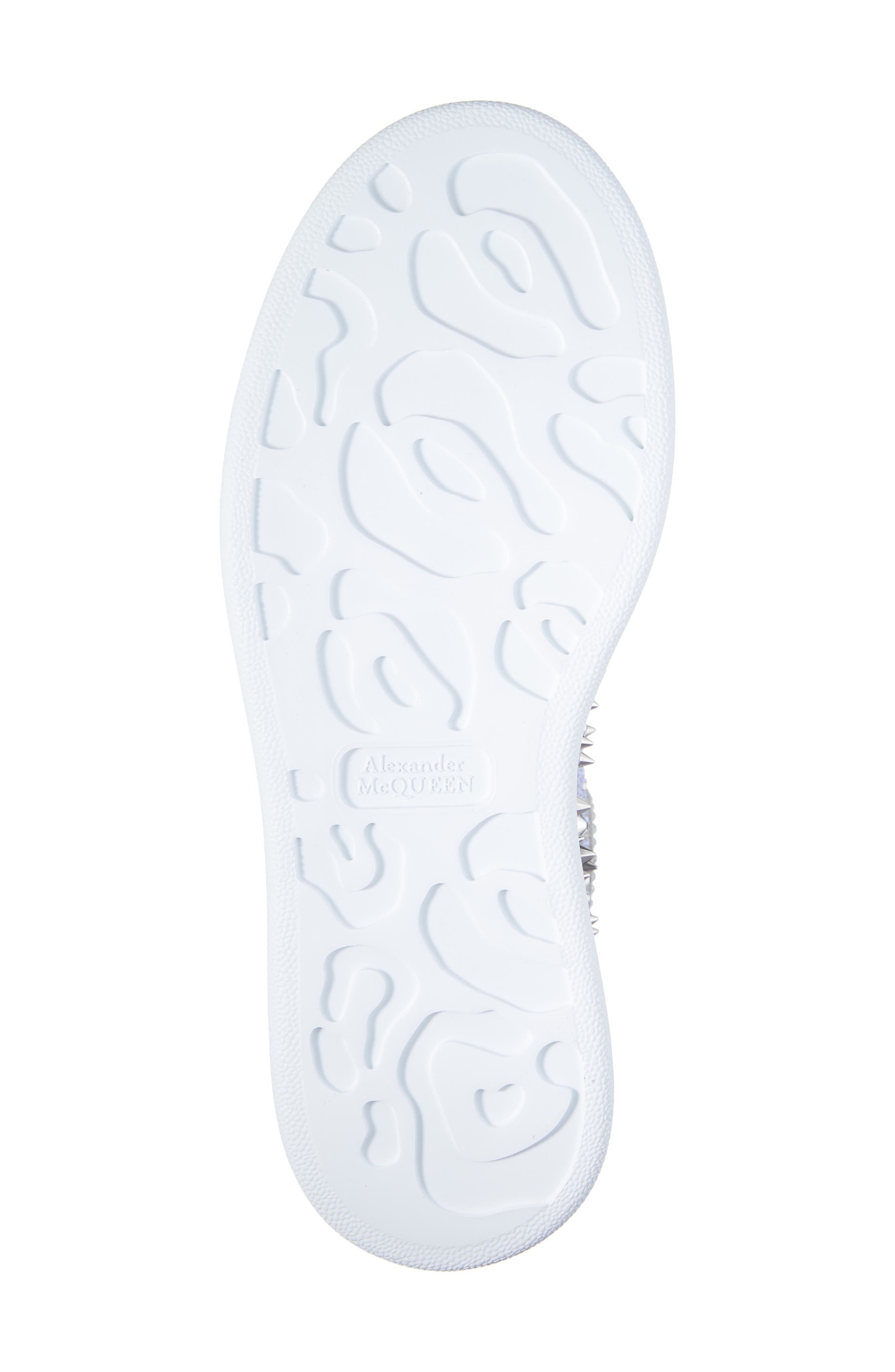 McQueen Oversized Crystal & Stud Embellished Platform Sneaker, Alternate, color, 