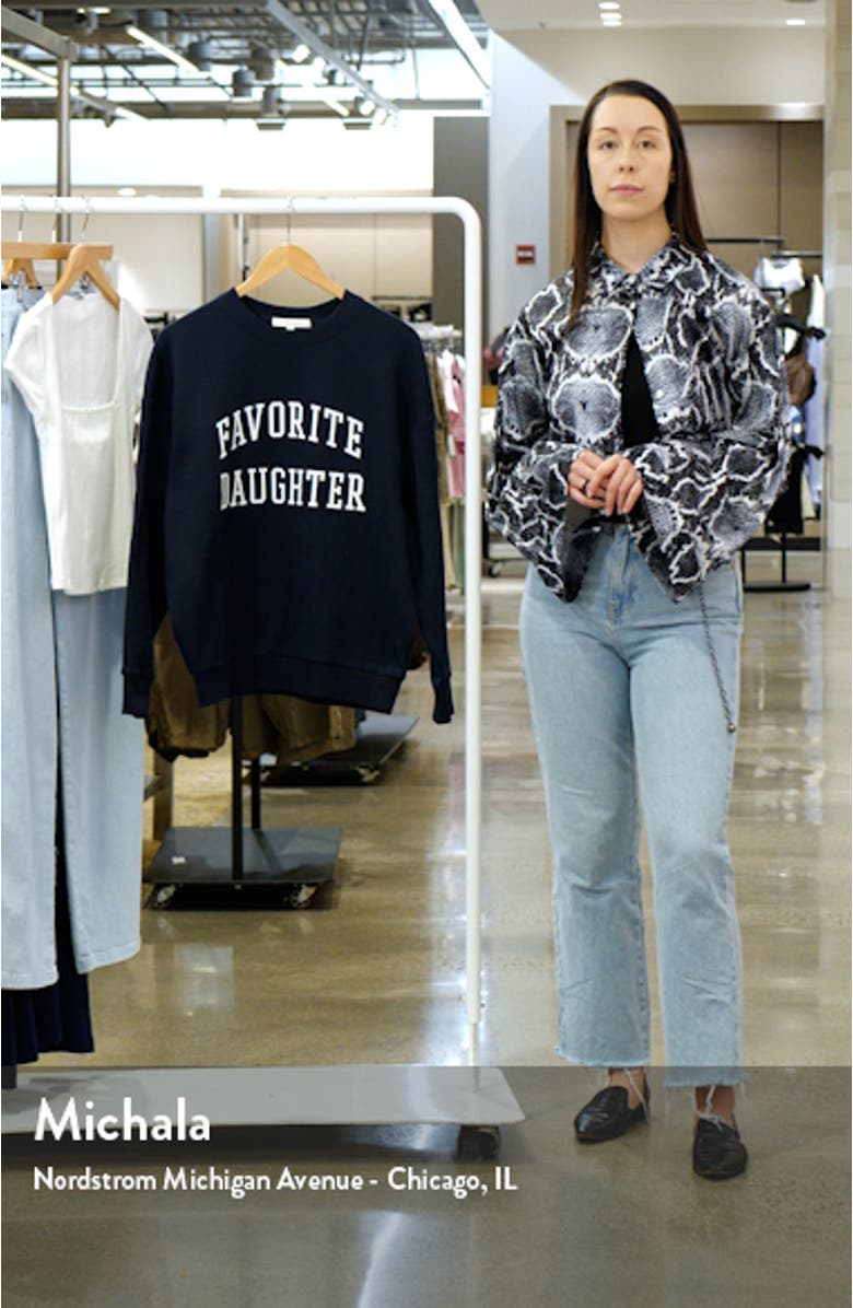 Collegiate Cotton Blend Sweatshirt, sales video thumbnail