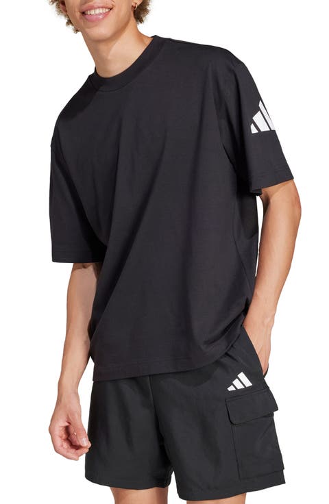 Essentials Loose 3-Bar Cotton T-Shirt