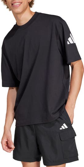 Essentials Loose 3-Bar Cotton T-Shirt