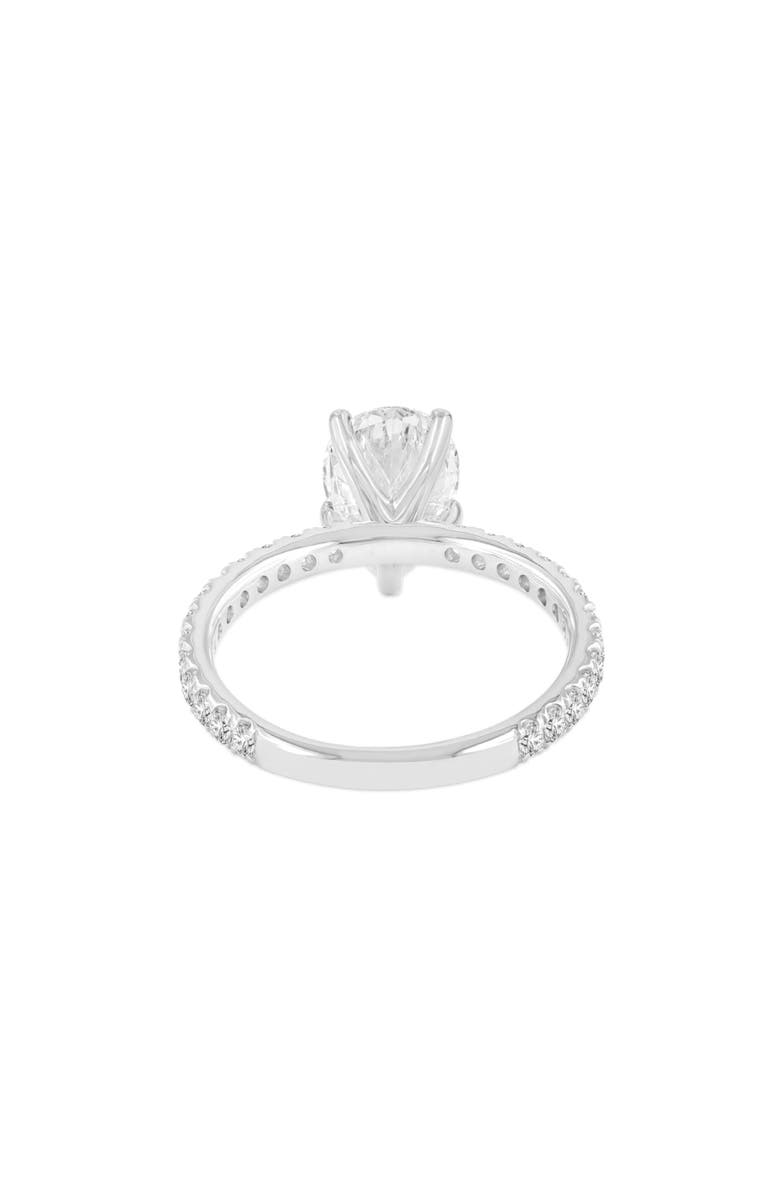 LuvMyJewelry Rania 14K White Gold Pear Lab Grown Diamond Hidden Halo Engagement Ring - 1.95 Ct, Alternate, color, 14K White Gold