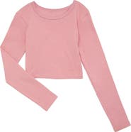 Theme Sloane Long Sleeve Heart Cut Out Ribbed Top