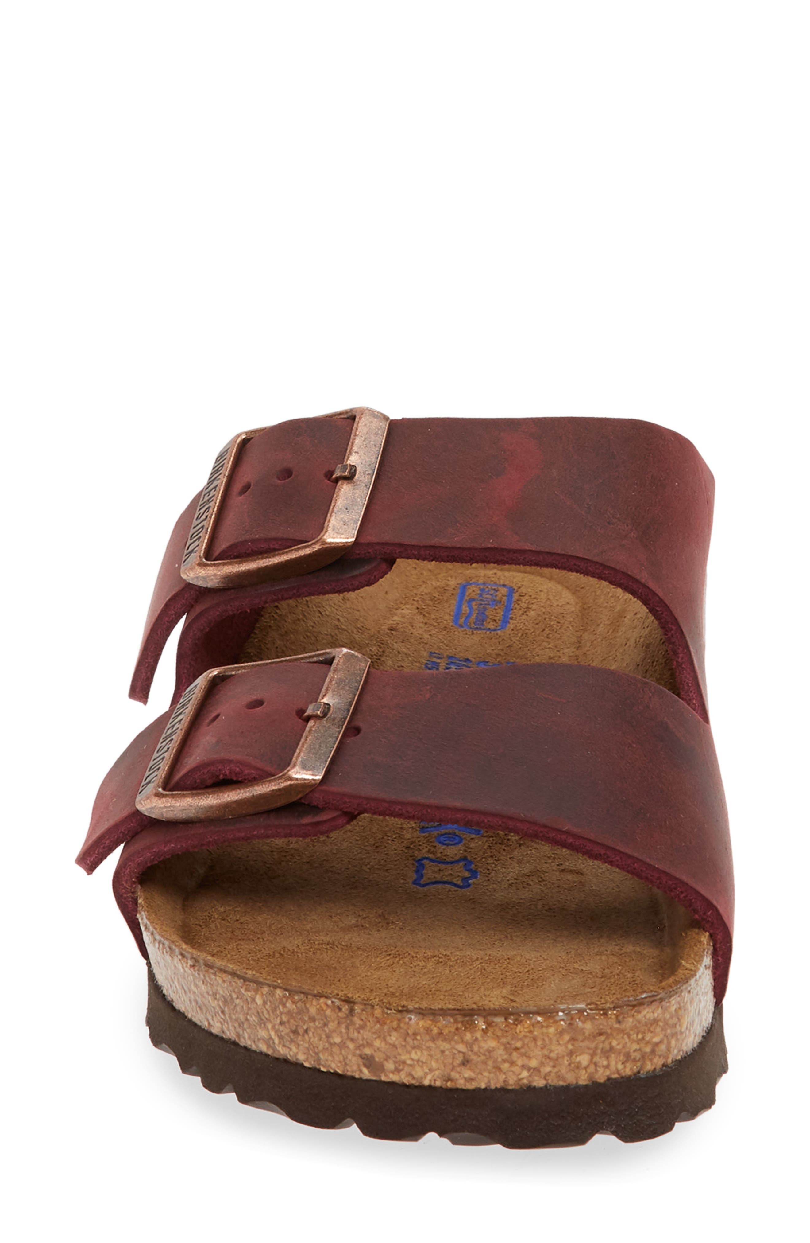 Arizona Soft Footbed Sandal, Alternate, color, ZINFANDEL OILED LEATHER