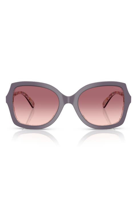 56mm Gradient Butterfly Sunglasses