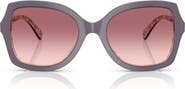 COACH 56mm Gradient Butterfly Sunglasses
