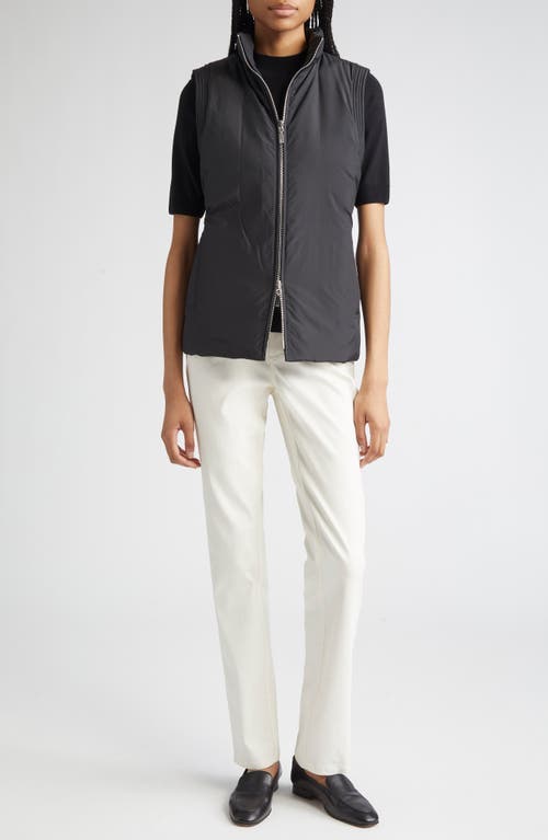 Lafayette 148 New York Reversible Quilted Vest In Black