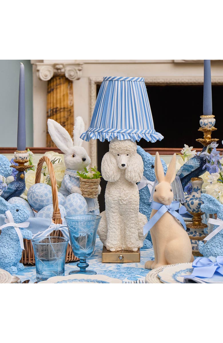 Mrs. Alice Fifi Poodle Rechargeable Lamp, Alternate, color, White