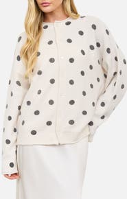 Blu Pepper Polka Dot Cardigan