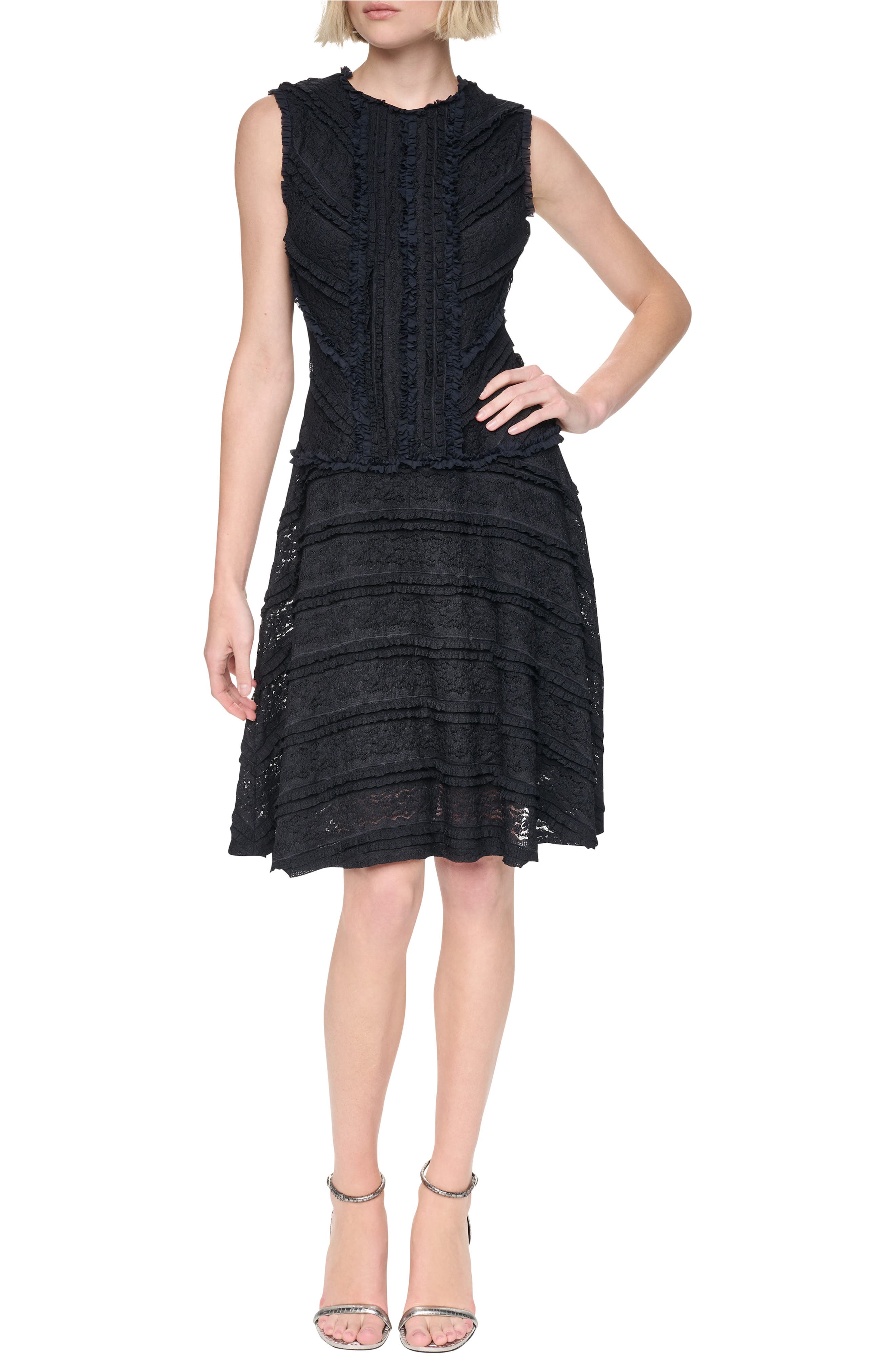 Lace Tiered A-Line Dress