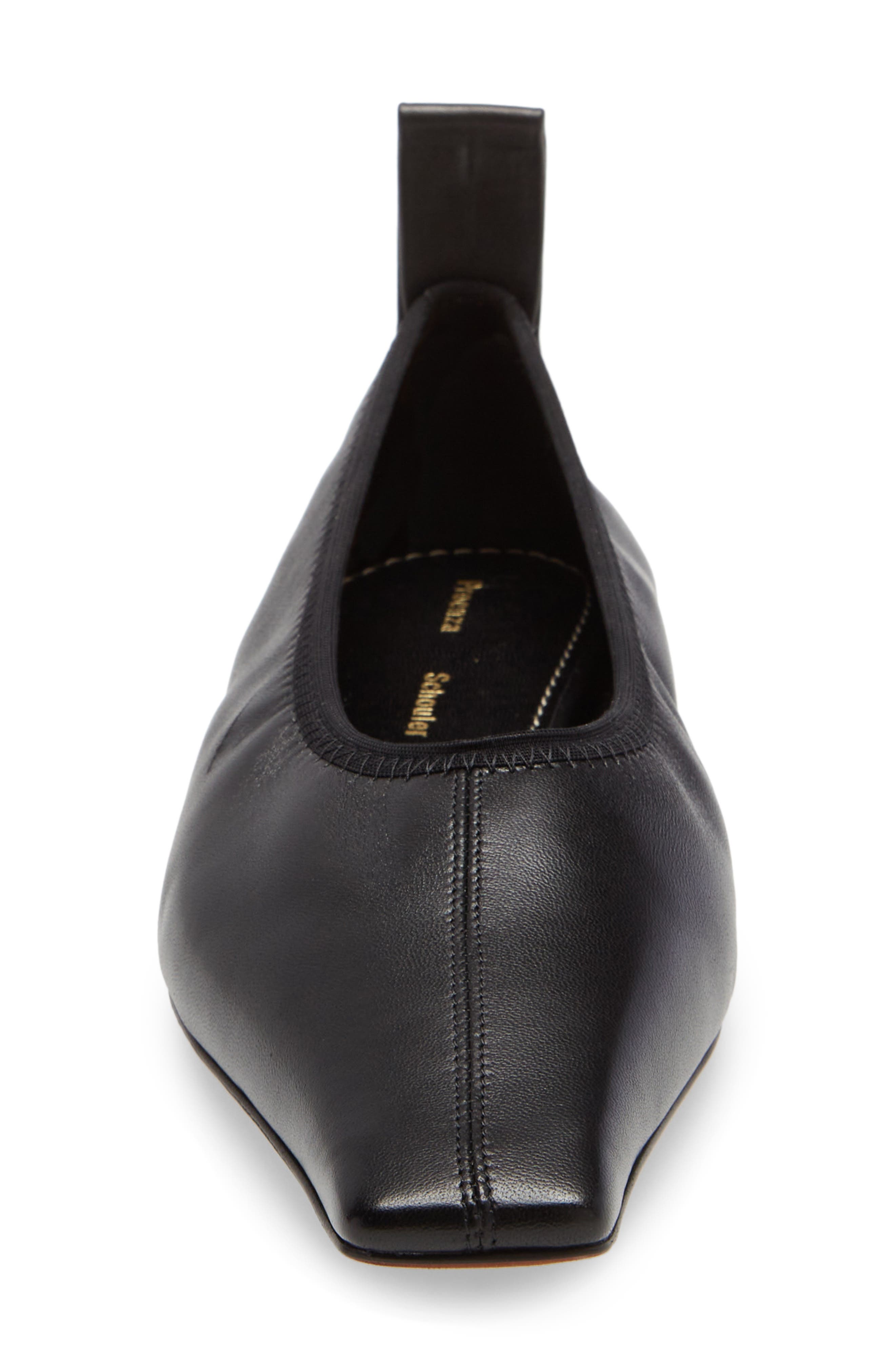 Proenza Schouler Trap Square Toe Flat, Alternate, color, 