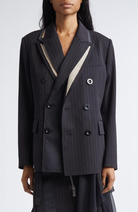 Stripe Doeskin Jacket