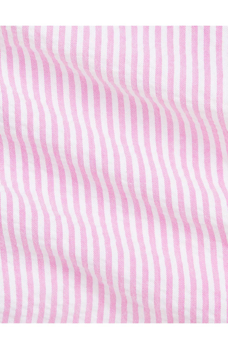 Ralph Lauren Colorblock Cotton Seersucker Button-Down Romper, Alternate, color, 