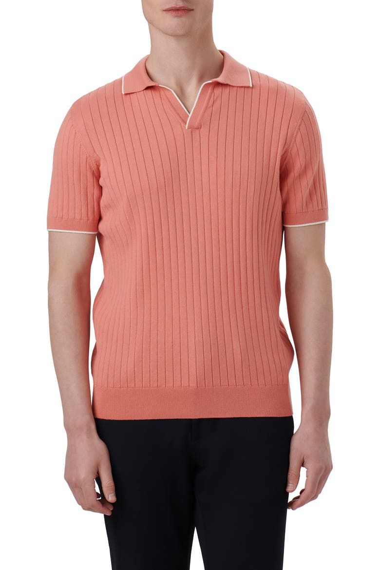Johnny Collar Sweater, Main, color, SALMON