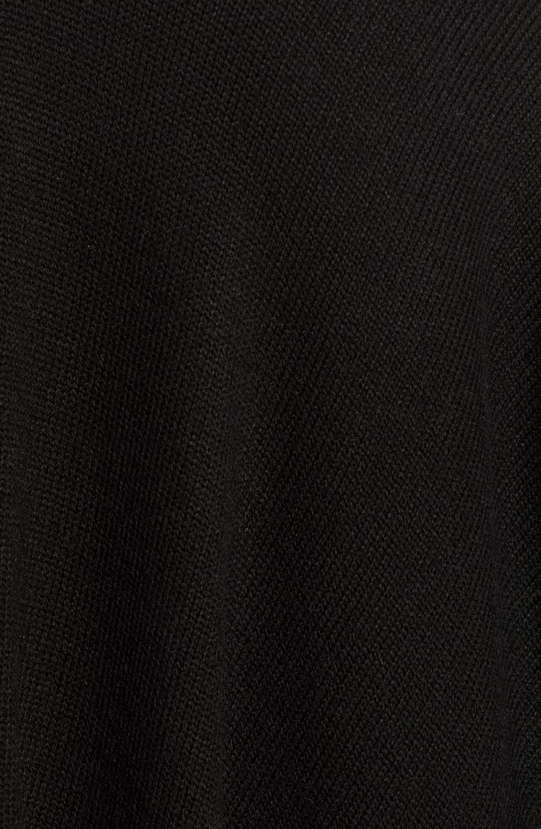 La Fiorentina Wool Blend Wrap with Genuine Fox Fur Trim, Alternate, color, 