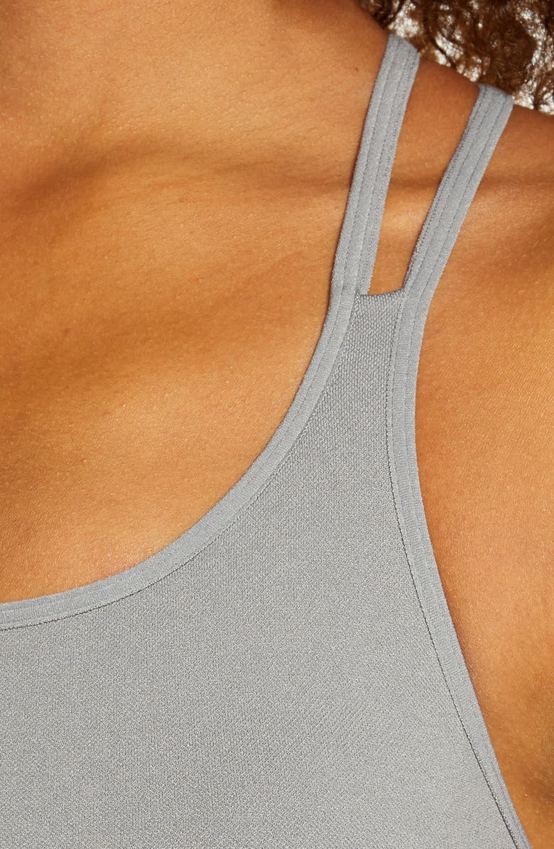 Zella Seamless Strappy Sports Bra, Alternate, color, Grey December
