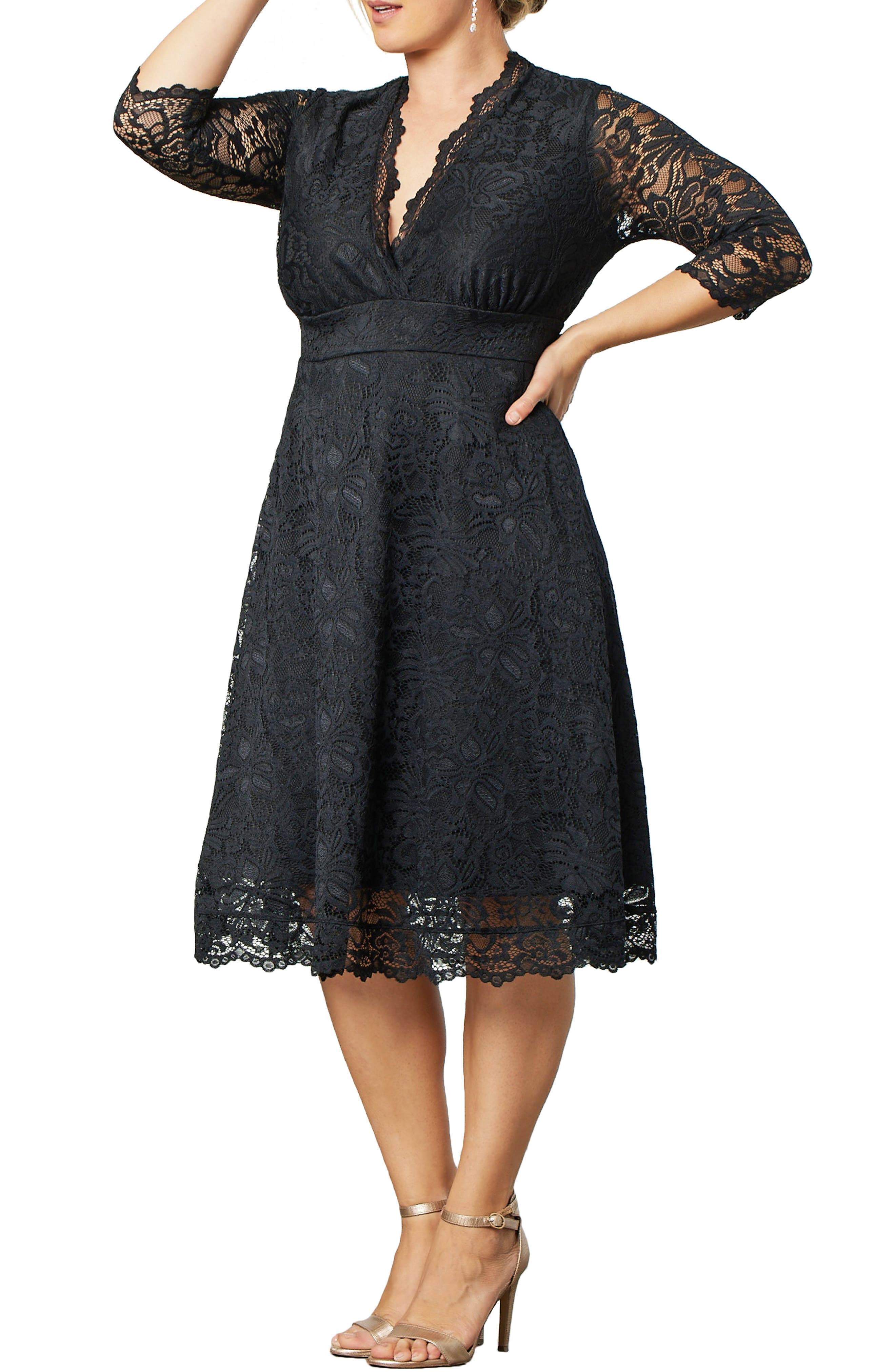 kiyonna plus size mademoiselle lace cocktail dress reviews The fabric is perfect for this dress- it has some structure but is stretchy and very forgiving. I usually would not wear something this fitted, but hey The Mademoiselle is available in a beautiful burgundy wine Kiyonna Women's Plus Size Special