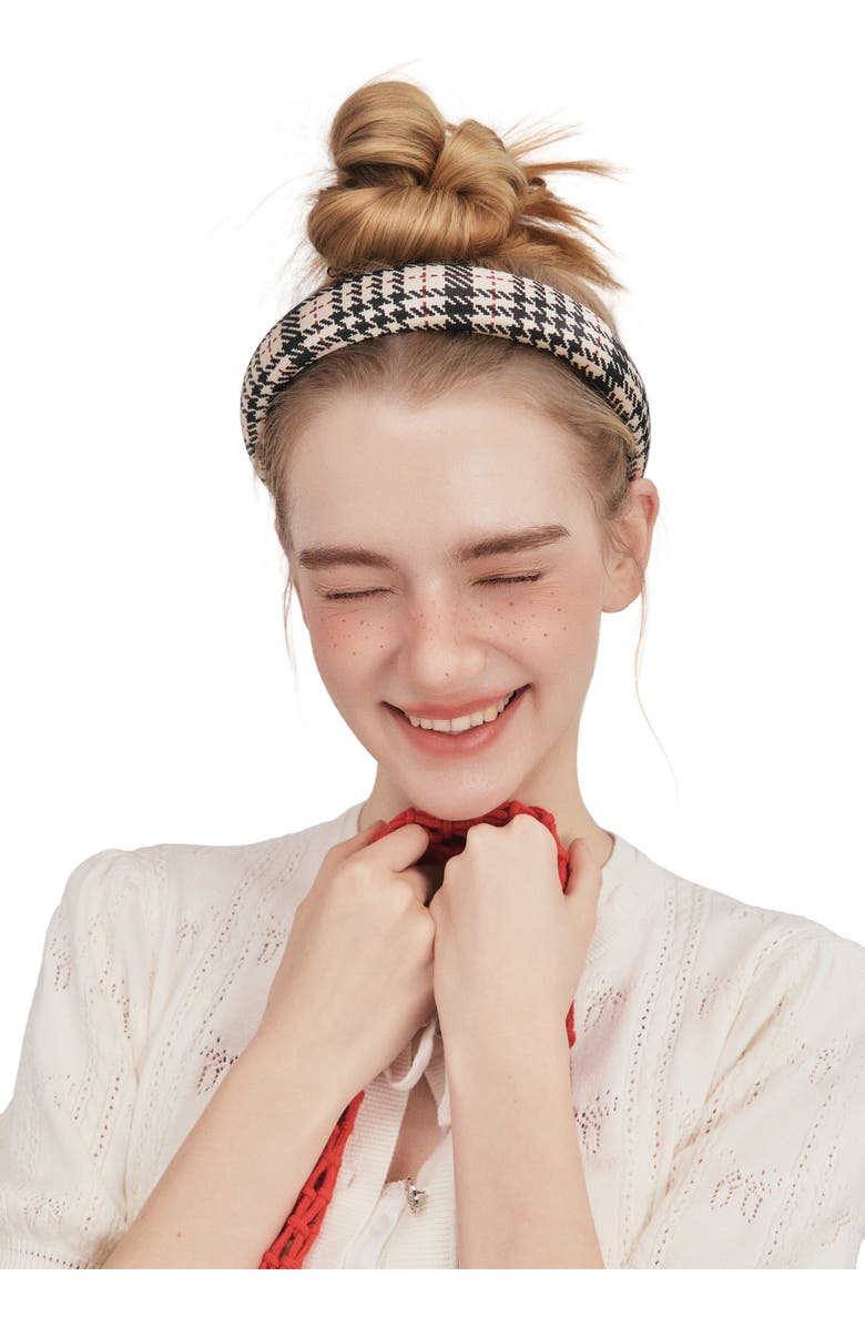 OLAH Cordellia Silk Headband, Alternate, color, Beige