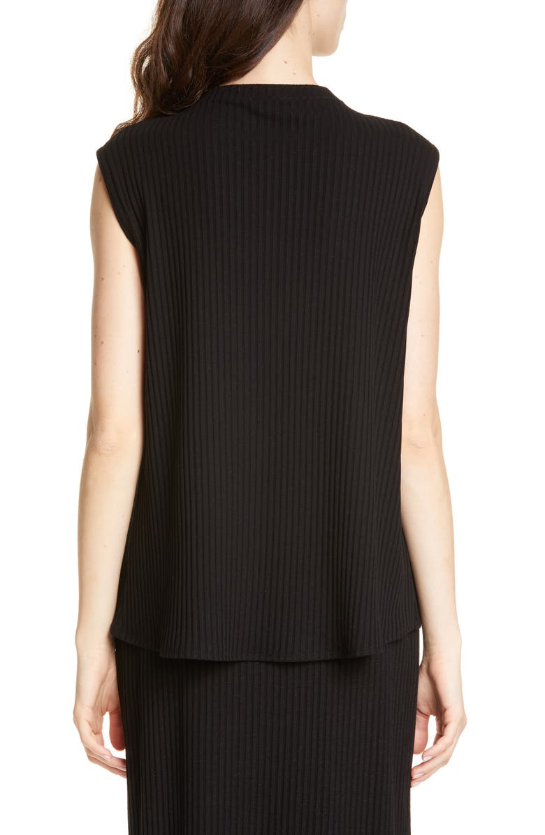 Eileen Fisher Rib Mock Neck Tank, Main, color, 