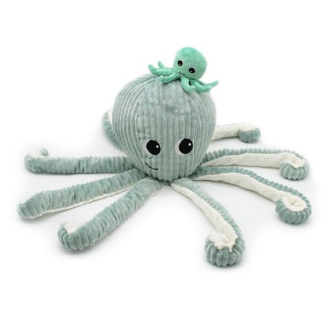 Octopus Mom & Her Baby  - Secret Keeper Plush Toy, Eco-Friendly, Soft & Washable