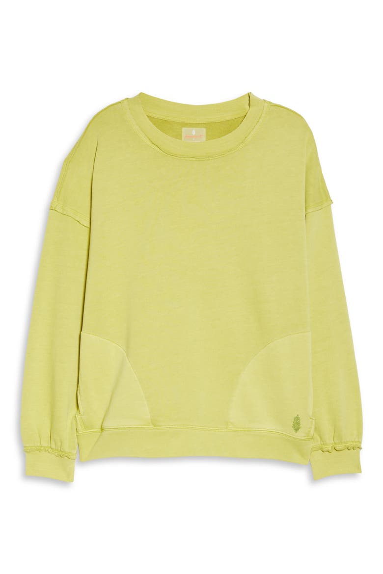 Free People FP Movement Metti Crewneck Sweatshirt, Alternate, color, ACACIA