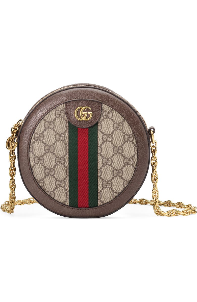 Gucci GG Supreme Canvas Circle Crossbody Bag, Main, color,