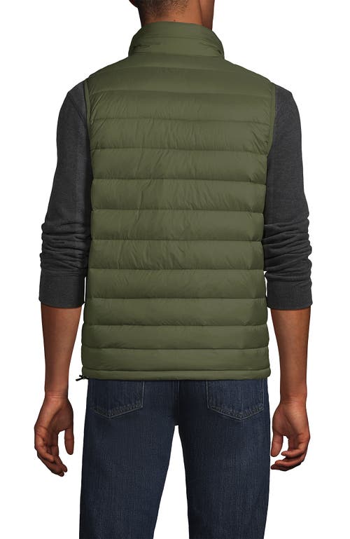 Lands' End Wanderweight Ultralight Packable Down Vest In Green