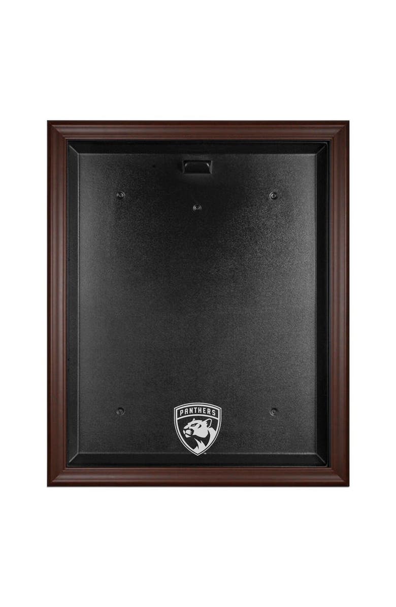 FANATICS AUTHENTIC Florida Panthers Brown Framed Logo Jersey Display Case, Main, color, 