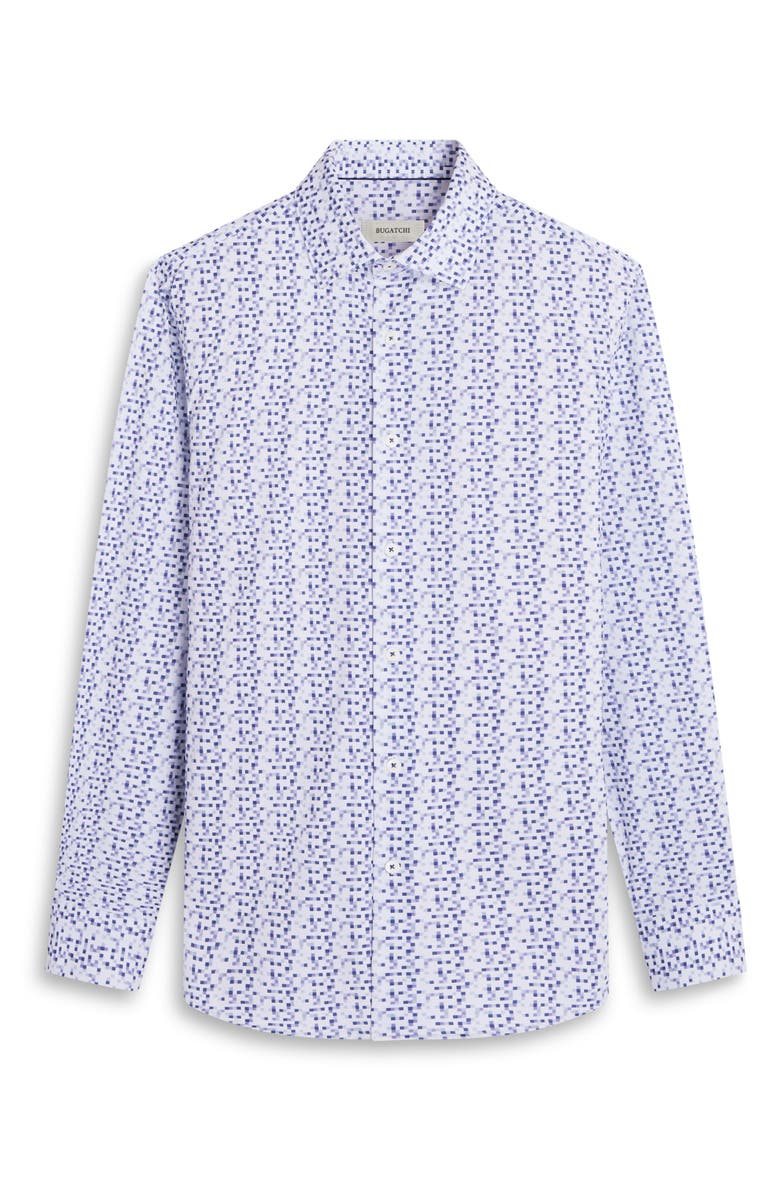 Bugatchi James OoohCotton<sup>®</sup> Pixel Check Print Button-Up Shirt, Alternate, color,