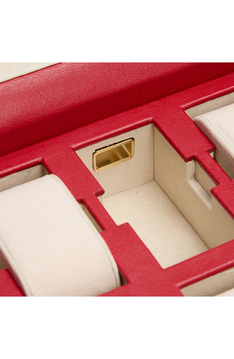 WOLF Palermo 6 PC Watch Box, Alternate, color, Red