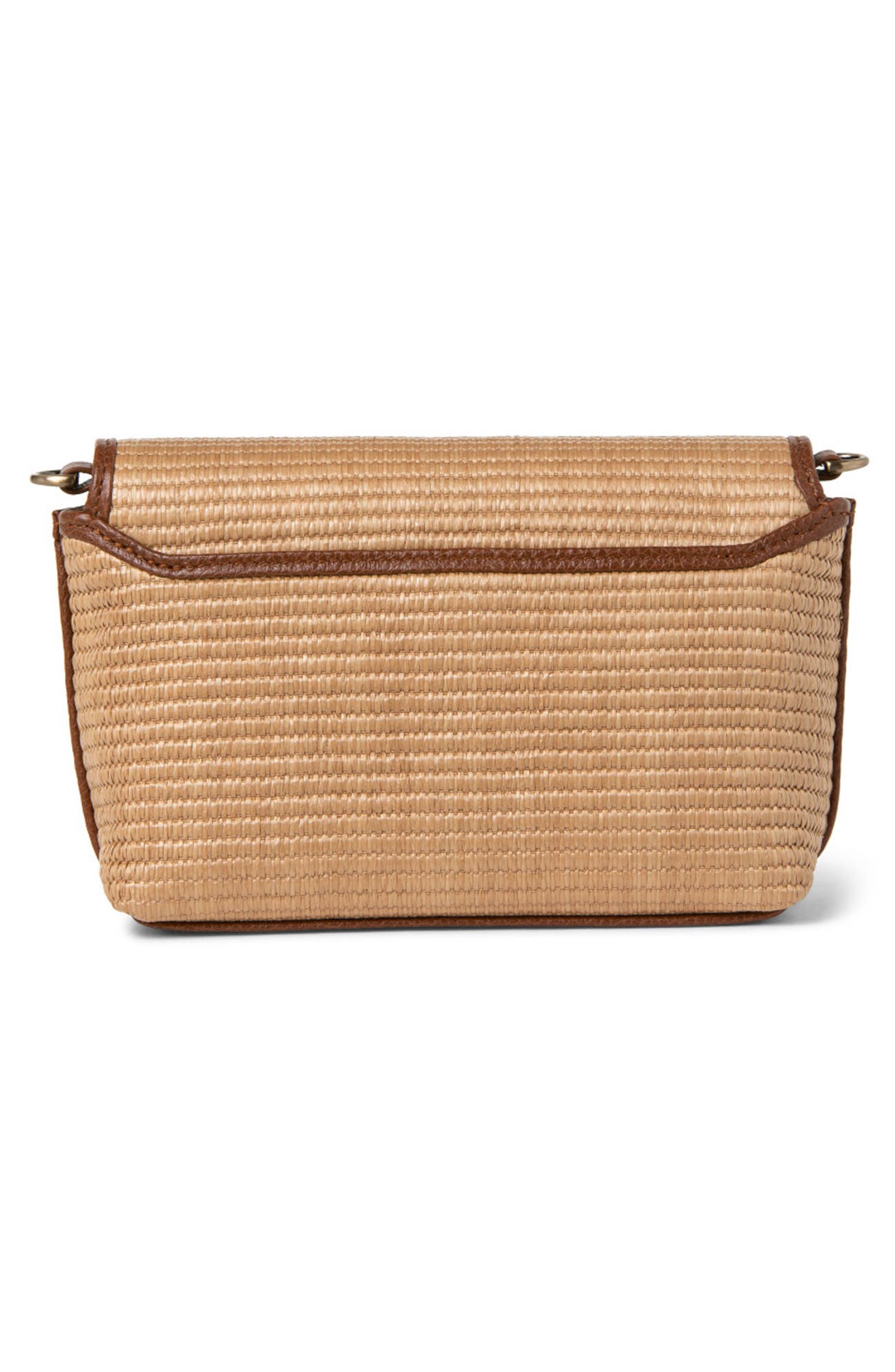 Akris Little Anouk Woven Raffia Crossbody Bag, Alternate, color, 
