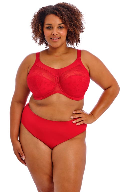 Goddess Verity Banded Full Coverage Bra In Red