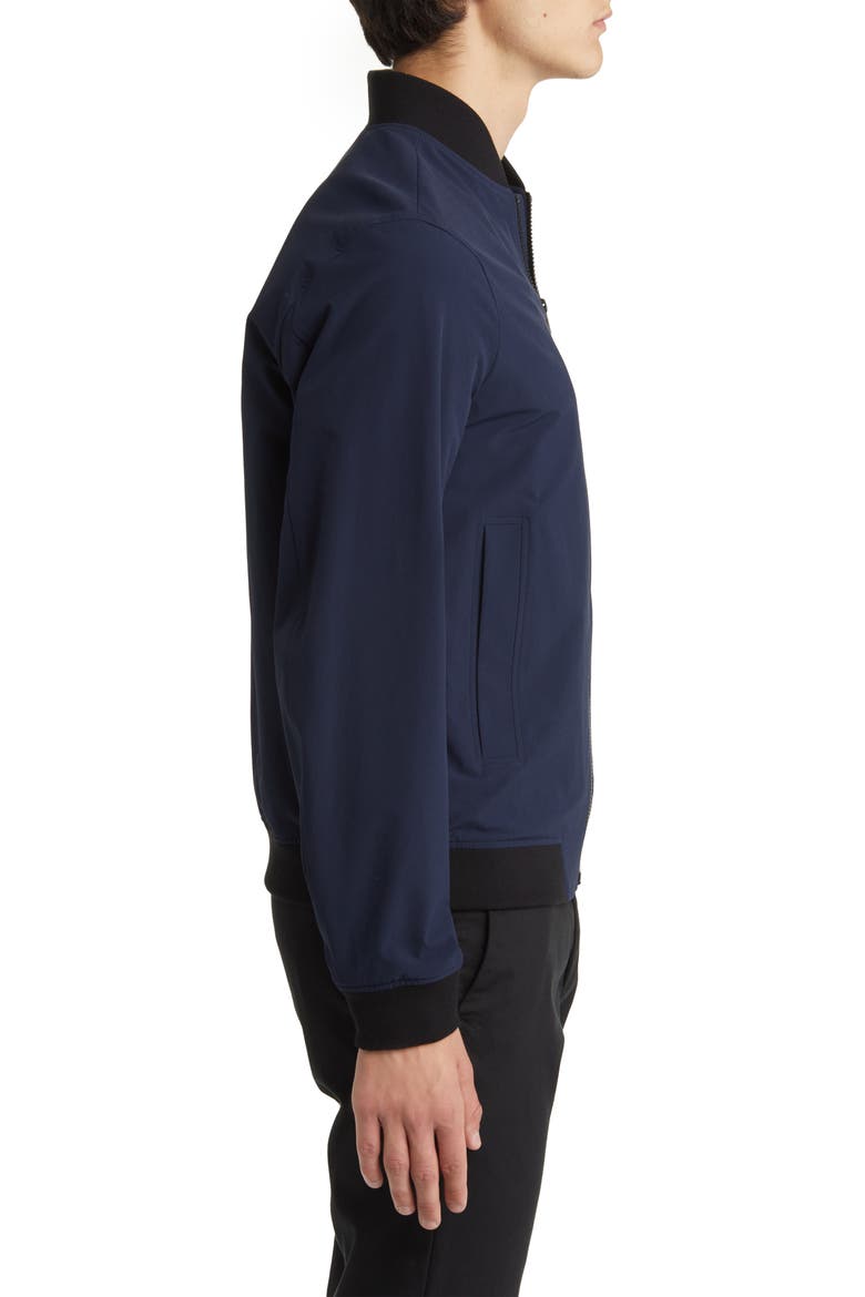 Brenton Stretch Bomber Jacket, Alternate, color, ECLIPSE