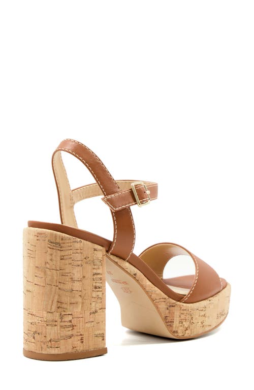 Dune London Jodi Platform Sandal In Brown