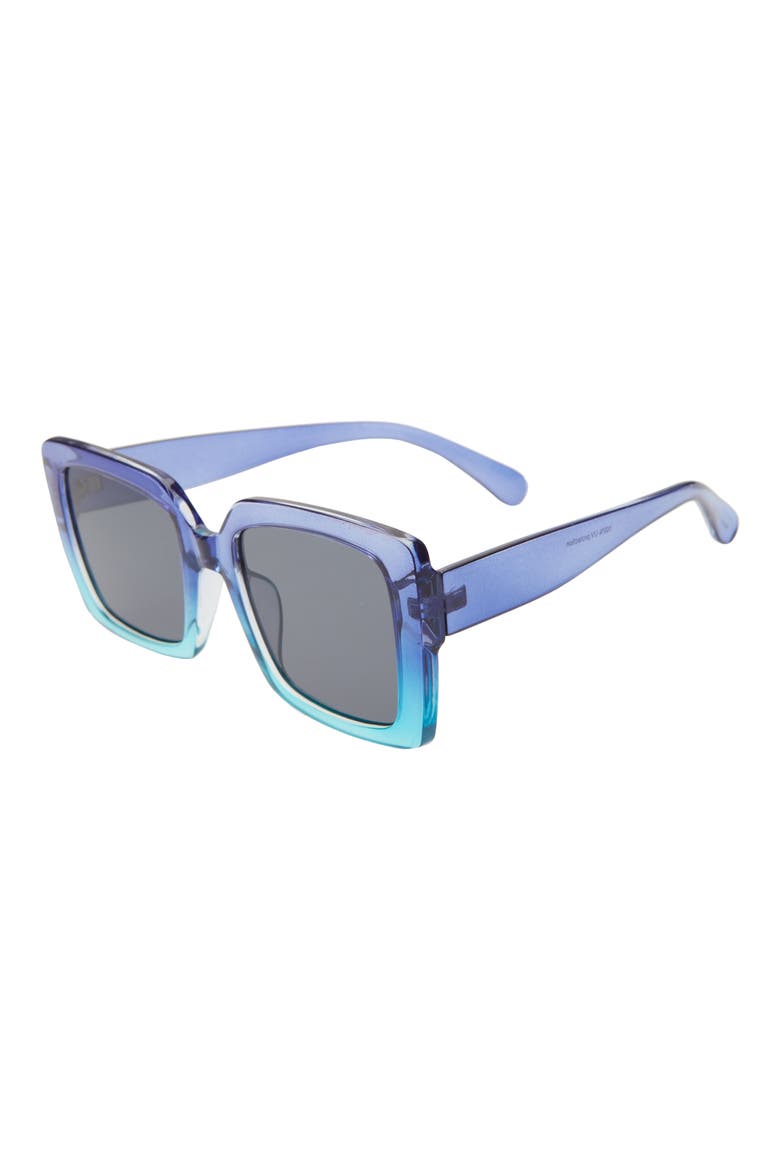 Oversize Square Sunglasses, Alternate, color, TURQUOISE
