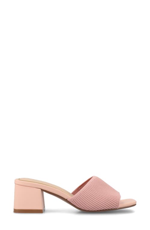 Journee Collection Shilin Slide Sandal In Pink