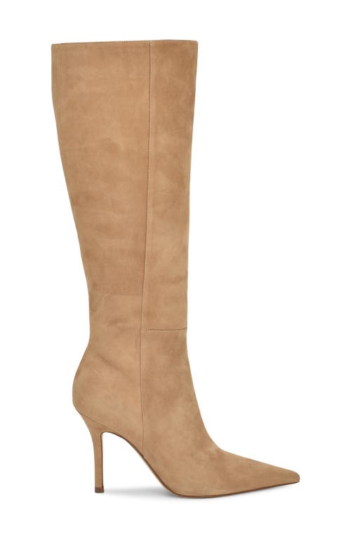 Nine West Gerty Pointed Toe Knee High Boot In Neutral