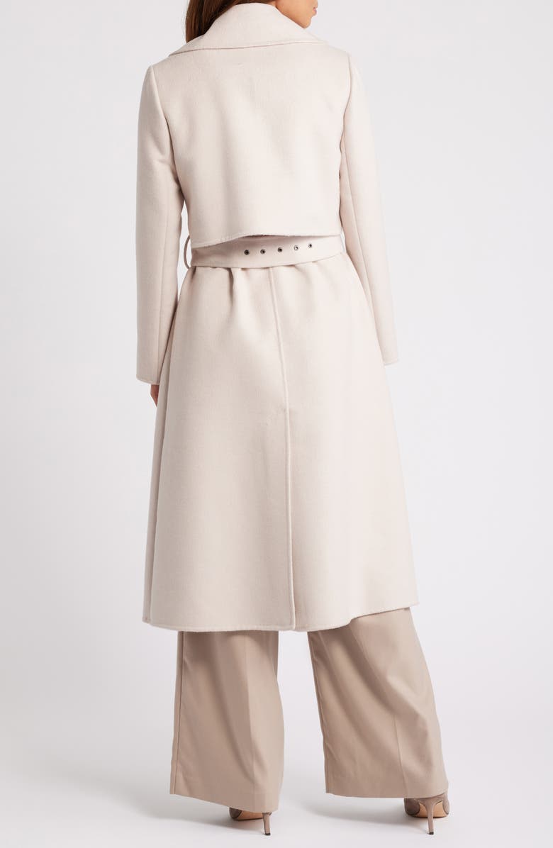 BCBGMAXAZRIA Belted Trench Coat, Alternate, color, Oyster
