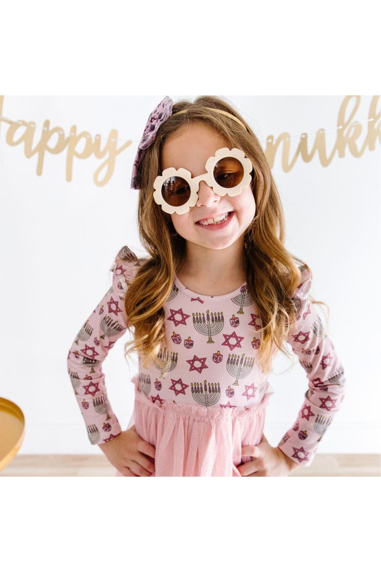 Hanukkah Tulle Bow Headband, Alternate, color, Pink