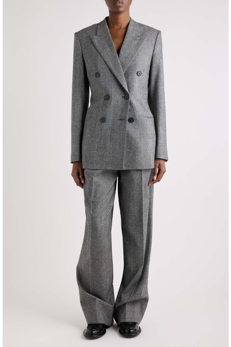 Double Breasted Wool Jacket, Alternate, color, GREY MIX