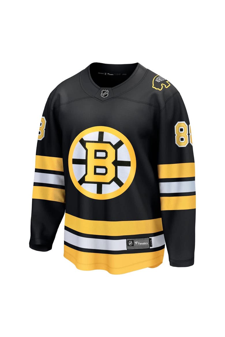 Men's Fanatics David Pastrnak Black Boston Bruins Home Breakaway Player Jersey, Alternate, color, Black